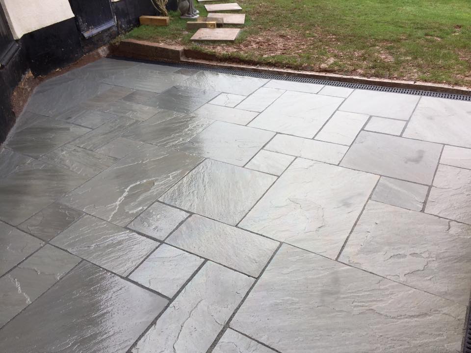 Calibrated Indian Sandstone Patio Midsomer Norton Green Valley